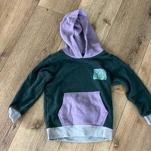 Kids Green and Purple Hoodie quicksilver